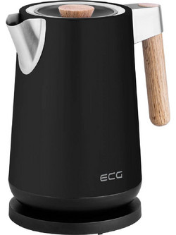 ECG 2200 Ανοξείδωτος Βραστήρας 1.7lt 2200W Black Wood