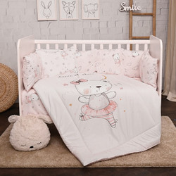 Lorelli Lily Ballerina Bear Σετ Κούνιας Pink 4τμχ