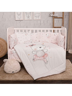 Lorelli Lily Ballerina Bear Σετ Κούνιας Pink 4τμχ