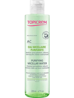 Topicrem AC Purifiante Micellar Water Ντεμακιγιάζ για Ευαίσθητη Επιδερμίδα 200ml