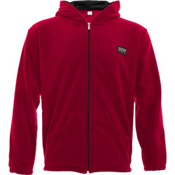 Bodymove Ανδρική Ζακέτα Fleece με Κουκούλα και Φερμουάρ Κόκκινη 1375