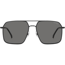 Carrera CA333/S 003M9 Ανδρικά Γυαλιά Ηλίου Aviator Μεταλλικά Μαύρα με Μαύρο Polarized Φακό