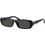 Ray-Ban RB4436D 667787 Γυναικεία Γυαλιά Ηλίου Ορθογώνια Κοκάλινα Μαύρα με Μαύρο Polarized Φακό