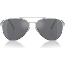 Prada PRA58S 1BC175 Ανδρικά Γυαλιά Ηλίου Aviator Μεταλλικά Ασημί με Μαύρο Polarized Φακό