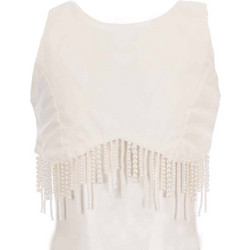 M&B Παιδικό Crop Top Αμάνικο Εκρού 07-2462-00