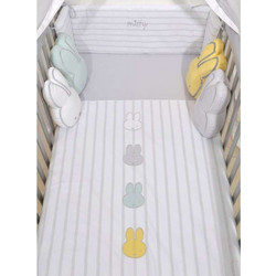 Miffy Des 66 Σετ Κούνιας Grey 3τμχ