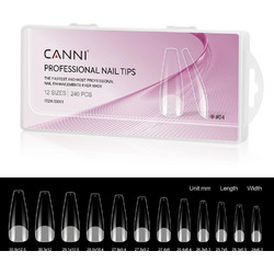 Canni Half Matt 04 Coffin Tips Νυχιών 240τμχ