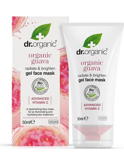 Dr. Organic Guava Radiate & Brighten Gel Κρεμώδης Μάσκα Προσώπου για Ενυδάτωση 50ml