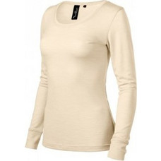 Malfini Premium Merino Rise Γυναικείο Αθλητικό T-Shirt Εκρού MLI-16021