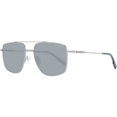 Hackett HSK1150 941P Ανδρικά Γυαλιά Ηλίου Τετράγωνα Μεταλλικά Ασημί με Μαύρο Polarized Φακό