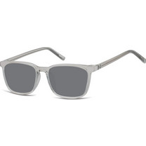 Sunoptic SS-CP124 Ανδρικά Γυαλιά Ηλίου Τετράγωνα Κοκάλινα Γκρι με Μαύρο Polarized Φακό