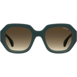 Levi's LV1066S 1ED/HA Γυναικεία Γυαλιά Ηλίου Τετράγωνα Κοκάλινα Μαύρα με Καφέ Polarized Φακό