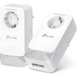 TP-Link PG2400PKIT V1 Powerline Διπλό Kit για Ενσύρματη Σύνδεση με 2 Θύρες Ethernet & Passthrough Πρίζα