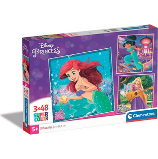 Παιδικό Puzzle Clementoni Super Color Disney Princess 3x48 Κομμάτια 1200-25304
