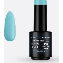 Elixir Semigel 148 Bizzard Blue Ημιμόνιμο Βερνίκι Νυχιών 15ml