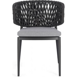 Kare Design Noelia Καρέκλα Κήπου Αλουμινίου Ανθρακί 0663472