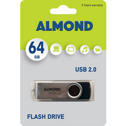 Almond Twister 64GB USB Stick 2.0 με USB-A