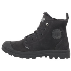 Palladium Pampa Ανδρικά Μποτάκια Δερμάτινα Μαύρα 05982-010-M