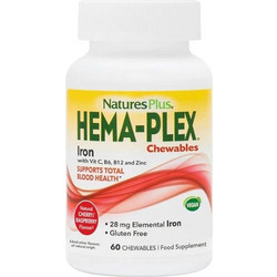 Nature's Plus Hema Plex 60 Μασώμενα Δισκία