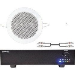 Adastra 4x EC36V+US60 Σετ Παθητικά Ηχεία Οροφής 6W Αδιάβροχα Λευκά
