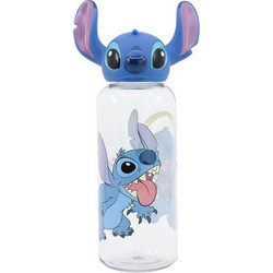 Stor Lilo & Stitch Παιδικό Παγούρι Πλαστικό Μπλε Διαφανές 560ml
