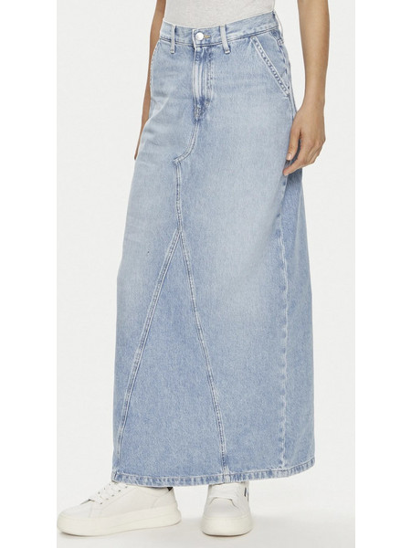 Tommy Jeans Claire Μακριά Φούστα Τζιν Ψηλόμεση Γαλάζια DW0DW19294-1AB