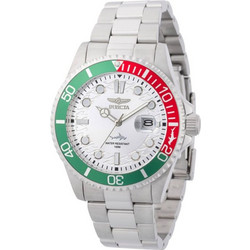Invicta Pro Diver Ανδρικό Ρολόι Αυτόματο με Ασημί Μεταλλικό Μπρασελέ 44714
