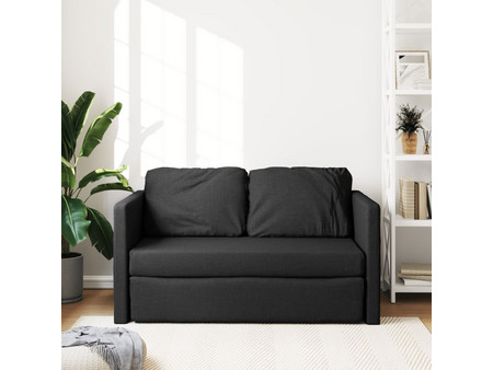 vidaXL Διθέσιος Καναπές Κρεβάτι Μαύρος 112x60x55cm 353966