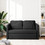 vidaXL Διθέσιος Καναπές Κρεβάτι Μαύρος 112x60x55cm 353966