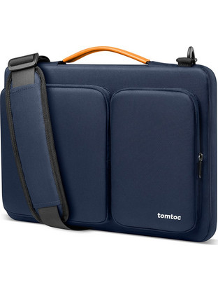 Tomtoc Defender Τσάντα Laptop Ώμου 14" Navy Blue