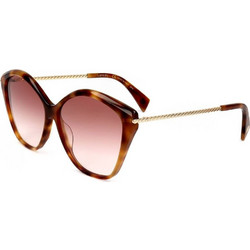 Lanvin LNV609S 217 Γυναικεία Γυαλιά Ηλίου Πεταλούδα Ταρταρούγα Χρυσό με Καφέ Degradee Φακό