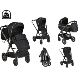 Cangaroo iClick Καρότσι Μωρού 2 σε 1 Black