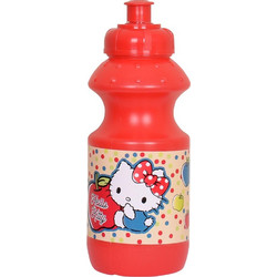 SunCe Hello Kitty Παιδικό Παγούρι Πλαστικό Κόκκινο 330ml