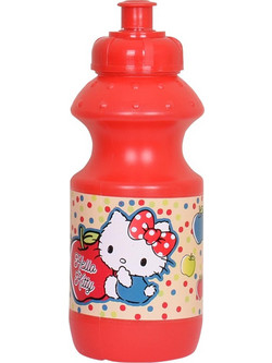 SunCe Hello Kitty Παιδικό Παγούρι Πλαστικό Κόκκινο 330ml