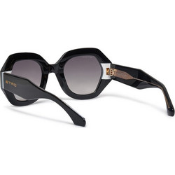 Etro 0009/S 807509O Γυναικεία Γυαλιά Ηλίου Πολυγωνικά Κοκάλινα Μαύρα με Μαύρο Polarized Φακό