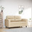 vidaXL Διθέσιος Καναπές Microfiber Μπεζ 210x77x80cm 359559