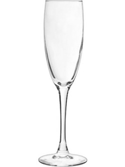 Arcoroc Ποτήρια Σαμπάνιας Γυάλινα Κολωνάτα Vina 190ml 6τμχ Flute/19CL