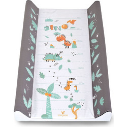 Cangaroo Dino Σκληρή Αλλαξιέρα Μωρού Πλαστική 80x50cm Λευκή Γκρι
