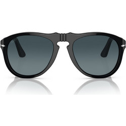 Persol PO0649 95/S3 Ανδρικά Γυαλιά Ηλίου Aviator Κοκάλινα Μαύρα με Μαύρο Polarized Φακό