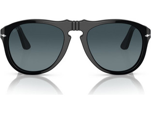 Persol PO0649 95/S3 Ανδρικά Γυαλιά Ηλίου Aviator Κοκάλινα Μαύρα με Μαύρο Polarized Φακό