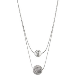 Oxette Γυναικείο Κολιέ Διπλό από Ασήμι 925 01X01-05394