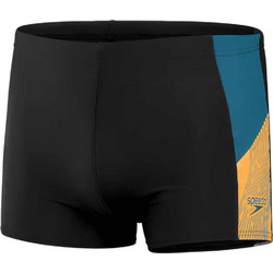 Speedo Dive Αθλητικό Ανδρικό Μαγιό Boxer Μαύρο Μπλε Χρυσό 003007-16914