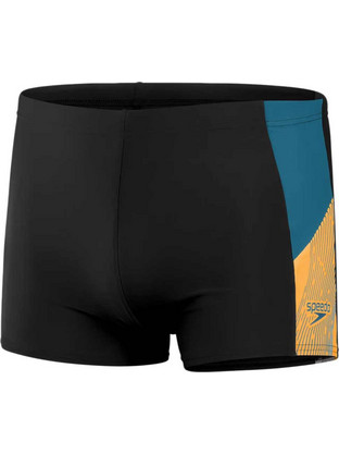 Speedo Dive Αθλητικό Ανδρικό Μαγιό Boxer Μαύρο Μπλε Χρυσό 003007-16914