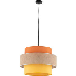 TK Lighting Trio 2783 Κρεμαστό Φωτιστικό Οροφής Μονόφωτο E27 Κίτρινο