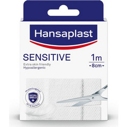 Hansaplast Sensitive Αυτοκόλλητο Επίθεμα 8x100cm 1τμχ