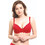 Norddiva Σουτιέν Balconette Push Up με Μπανέλα Κόκκινο 1557