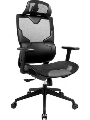 Sandberg ErgoFusion Καρέκλα Gaming Mesh με Ρυθμιζόμενα Μπράτσα Μαύρη 640-95