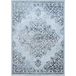 Ezzo Venice Χαλί Ορθογώνιο 4 Εποχών 160x230cm 9178ACD Light Grey Dark Grey