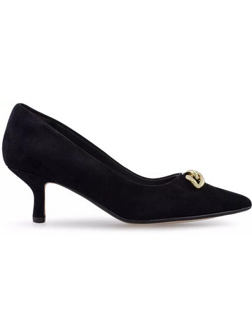 Clarks Violet 55 Ανατομικές Γόβες με Λεπτό Χαμηλό Τακούνι Μαύρες 26168797