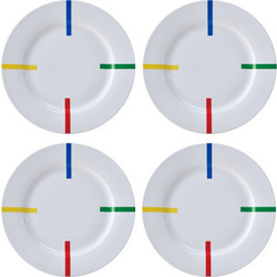 Benetton Πιάτα Ρηχά Πορσελάνης 27cm 4τμχ BGBE000404